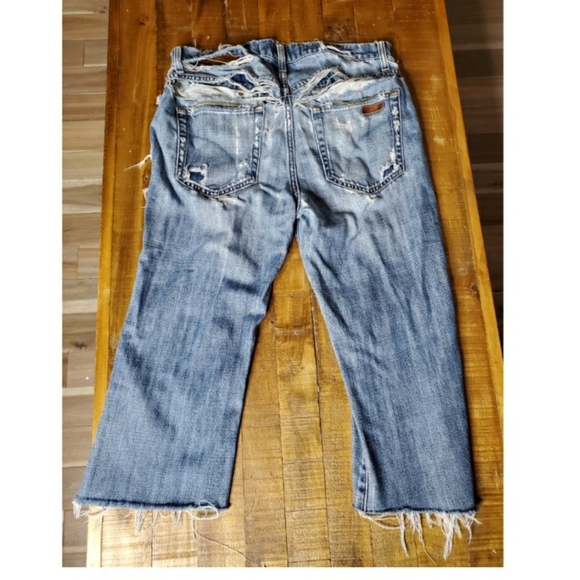 Joe's Jeans The Rocker Fit Ripped Cut Offs SZ 30 - Picture 2 of 5